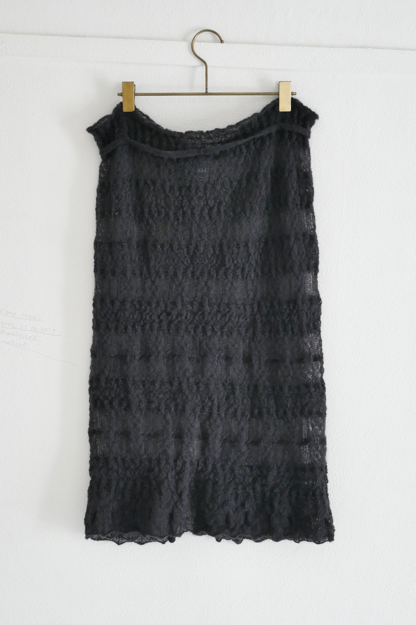 mohair skirt(black)