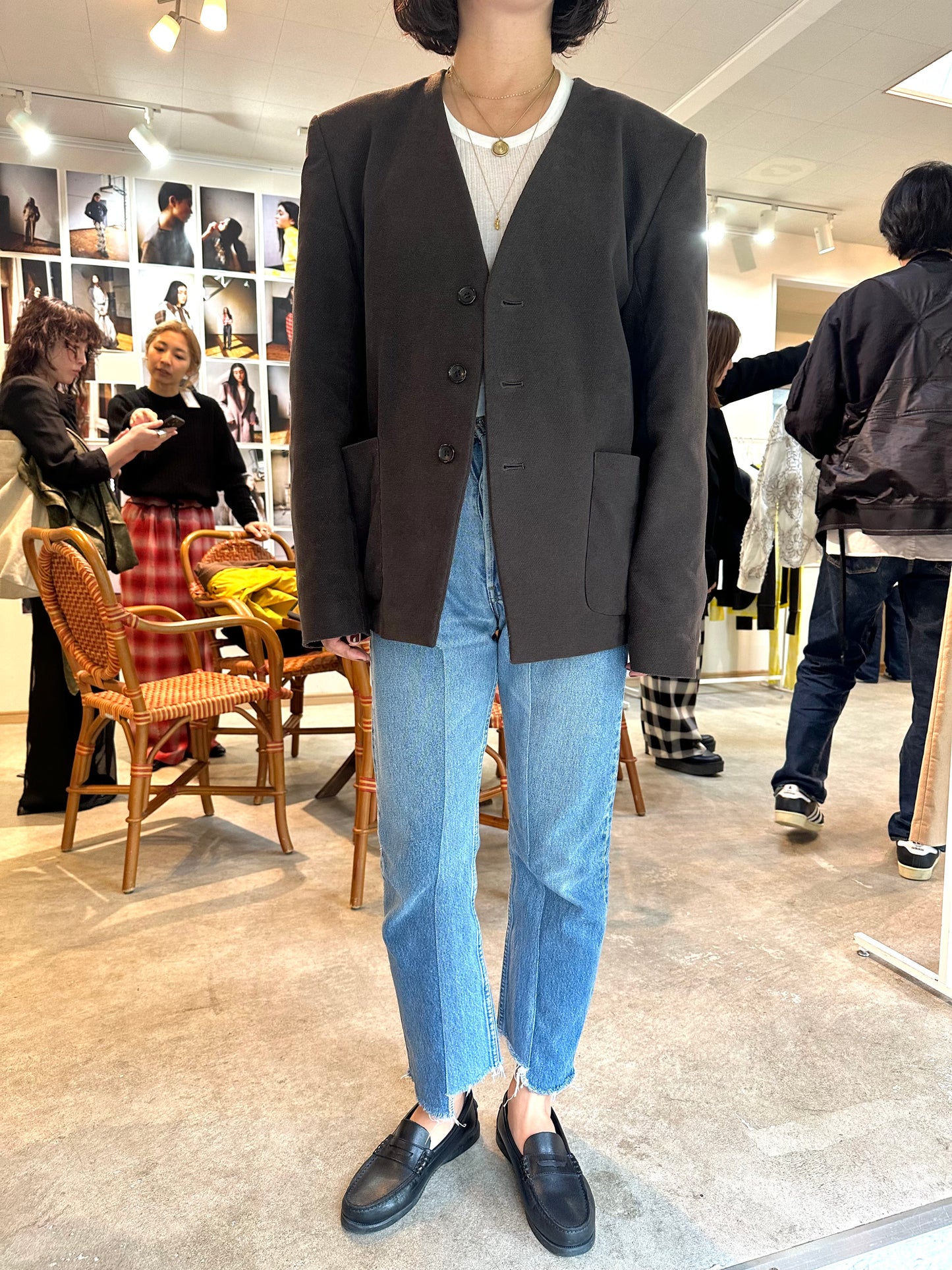 Dobby suede jacket