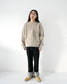 PATCHWORK SWEATER / Gray Beige