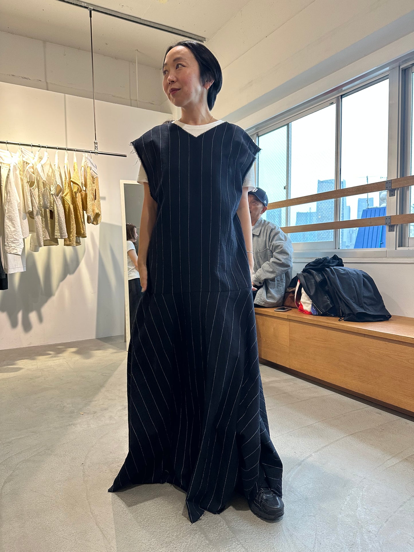 sleeveless long dress