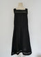 French Antique Cotton Lacy Dress #3 / Black Dyed
