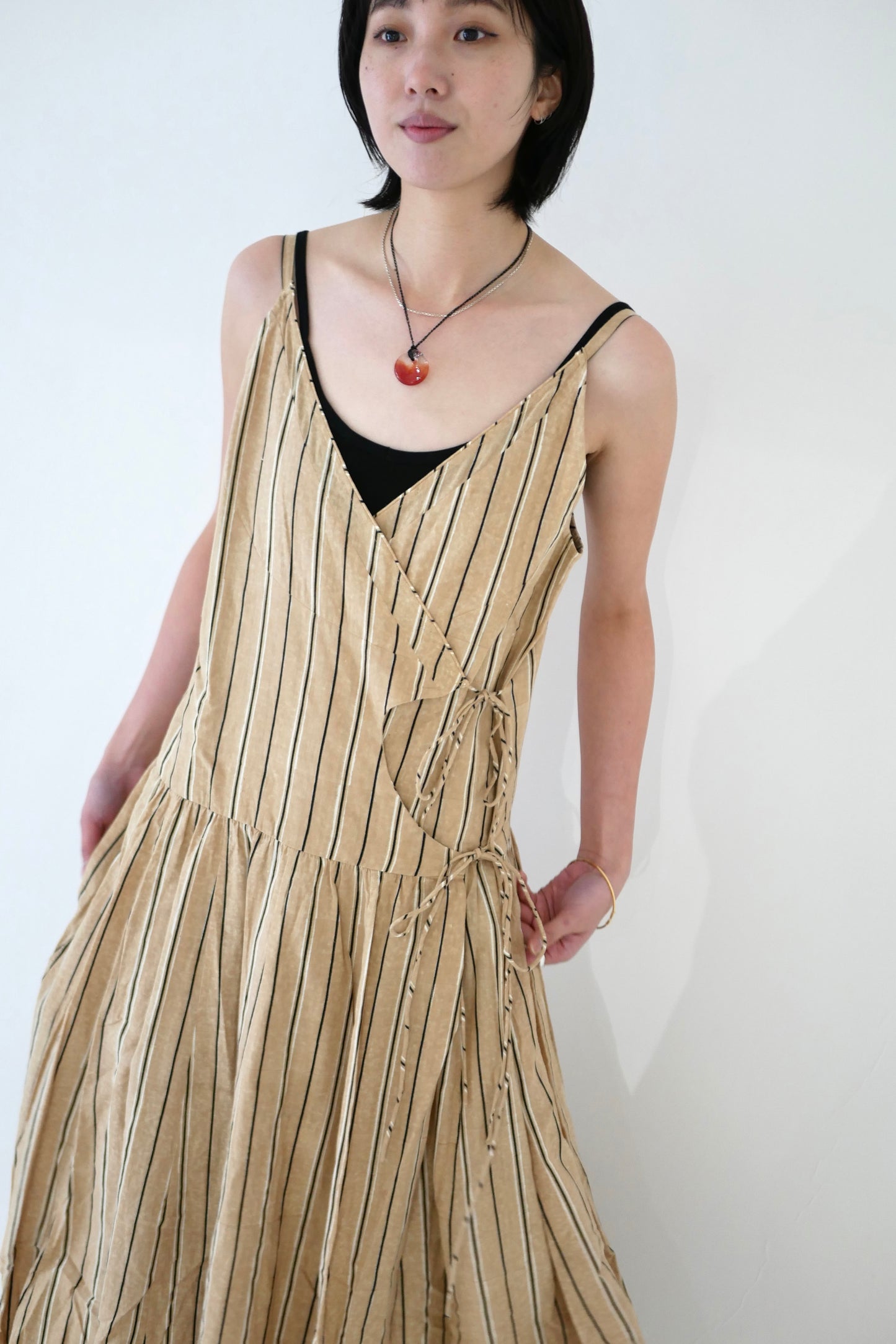 Stripe Block Camisole 18panels Dress