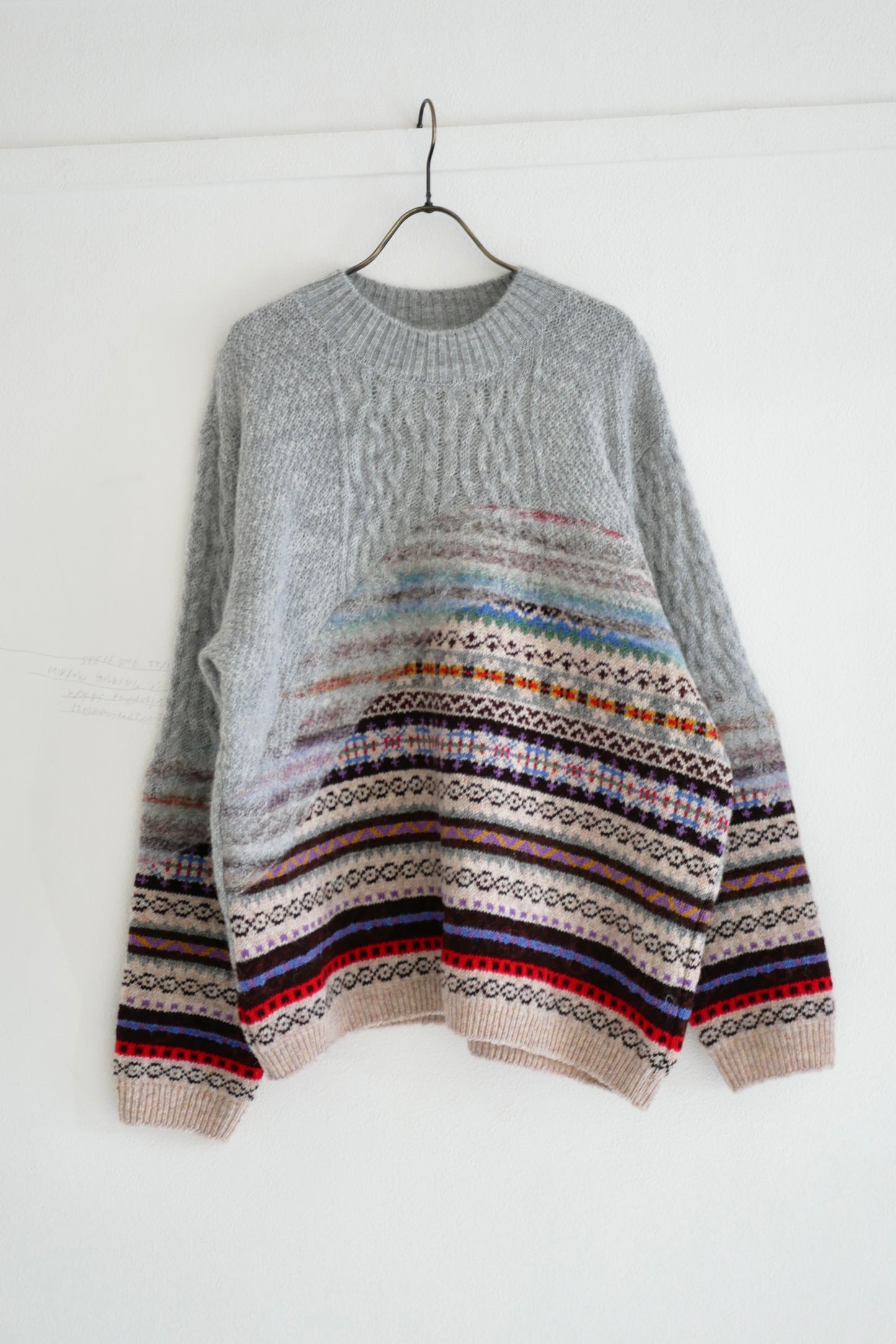 jamieson's meet mohair(light gray)
