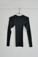 wool tereko long tee(dark gray)