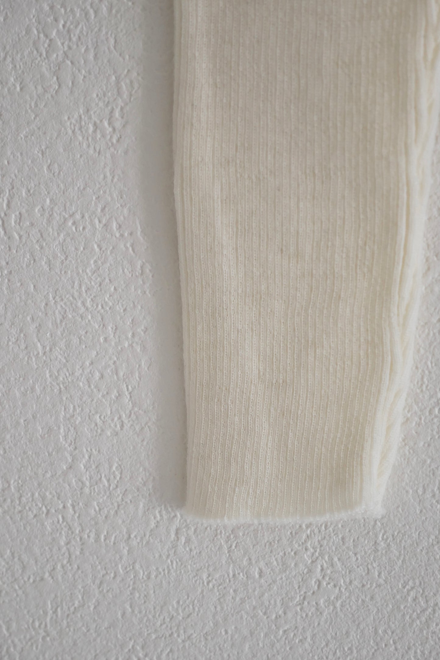 wool tereko long tee(white)