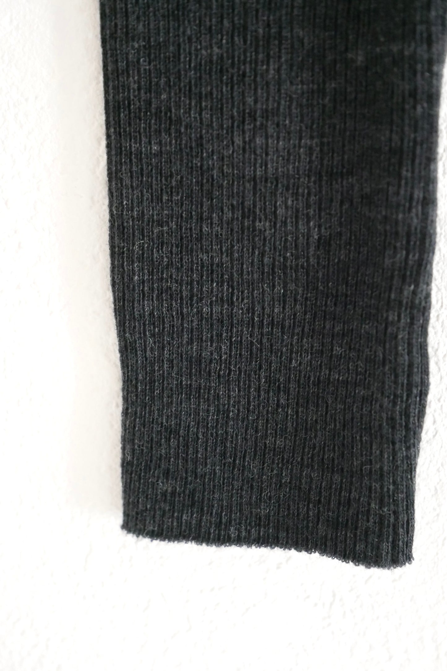 wool tereko long tee(dark gray)