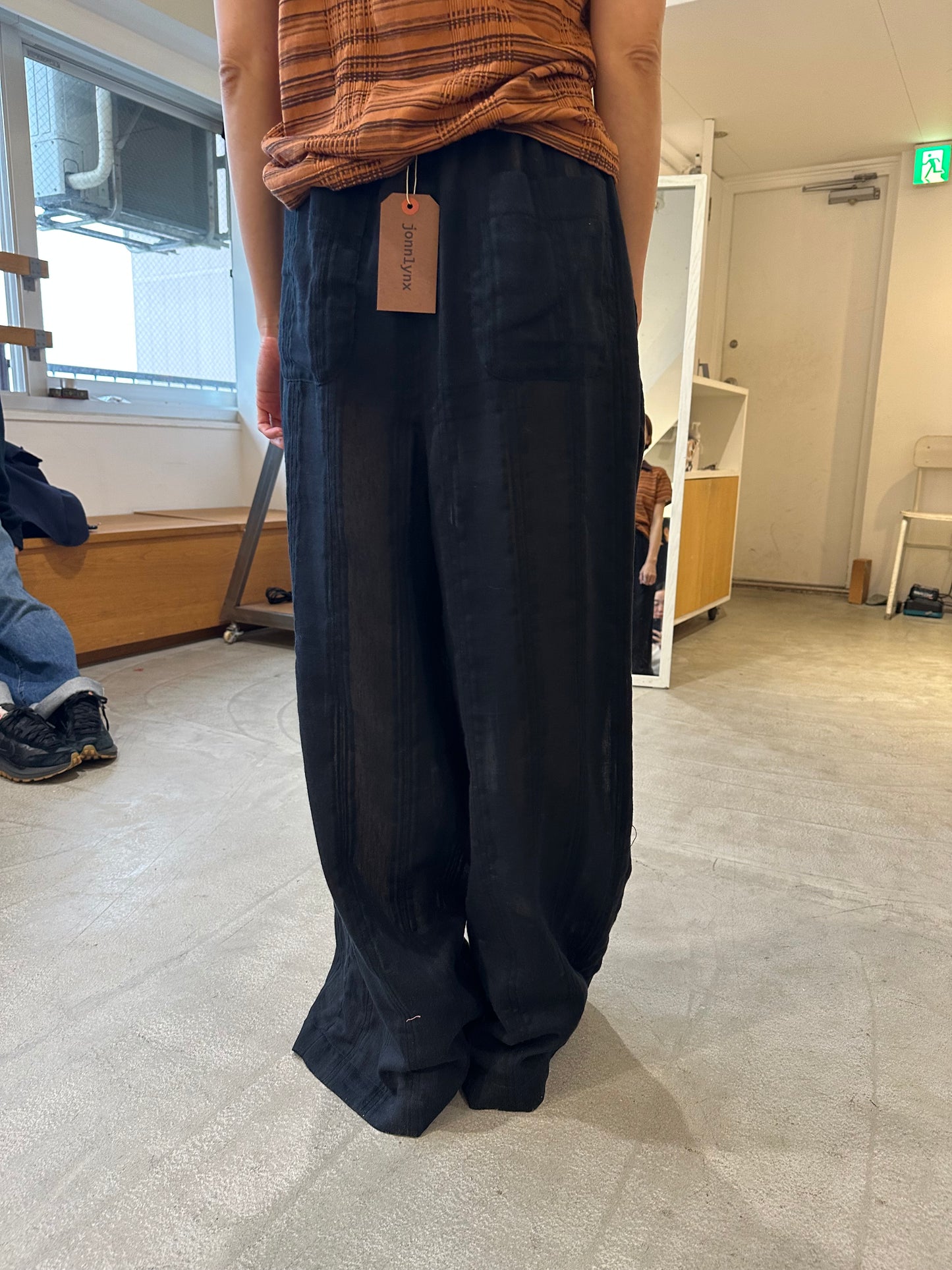 striped sailer pants