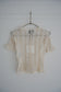 Stretch lace short sleeve tee (Ivory)