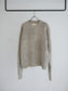 PATCHWORK SWEATER / Gray Beige