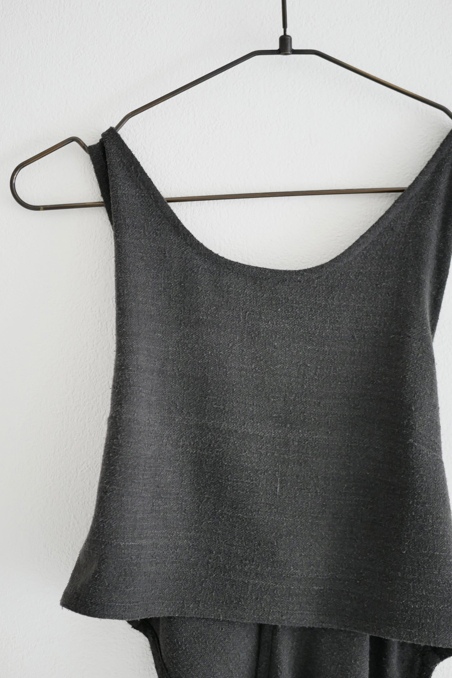 Matka Silk Noil Back Cross Tank Top Blouse