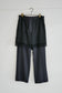 reversible lace troucers(charcoal)