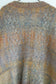 pyramid grid pettern on cable knit cardigan (brown)