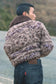 Centre Pressed Denim with Crochet and Knit Stitches / Black