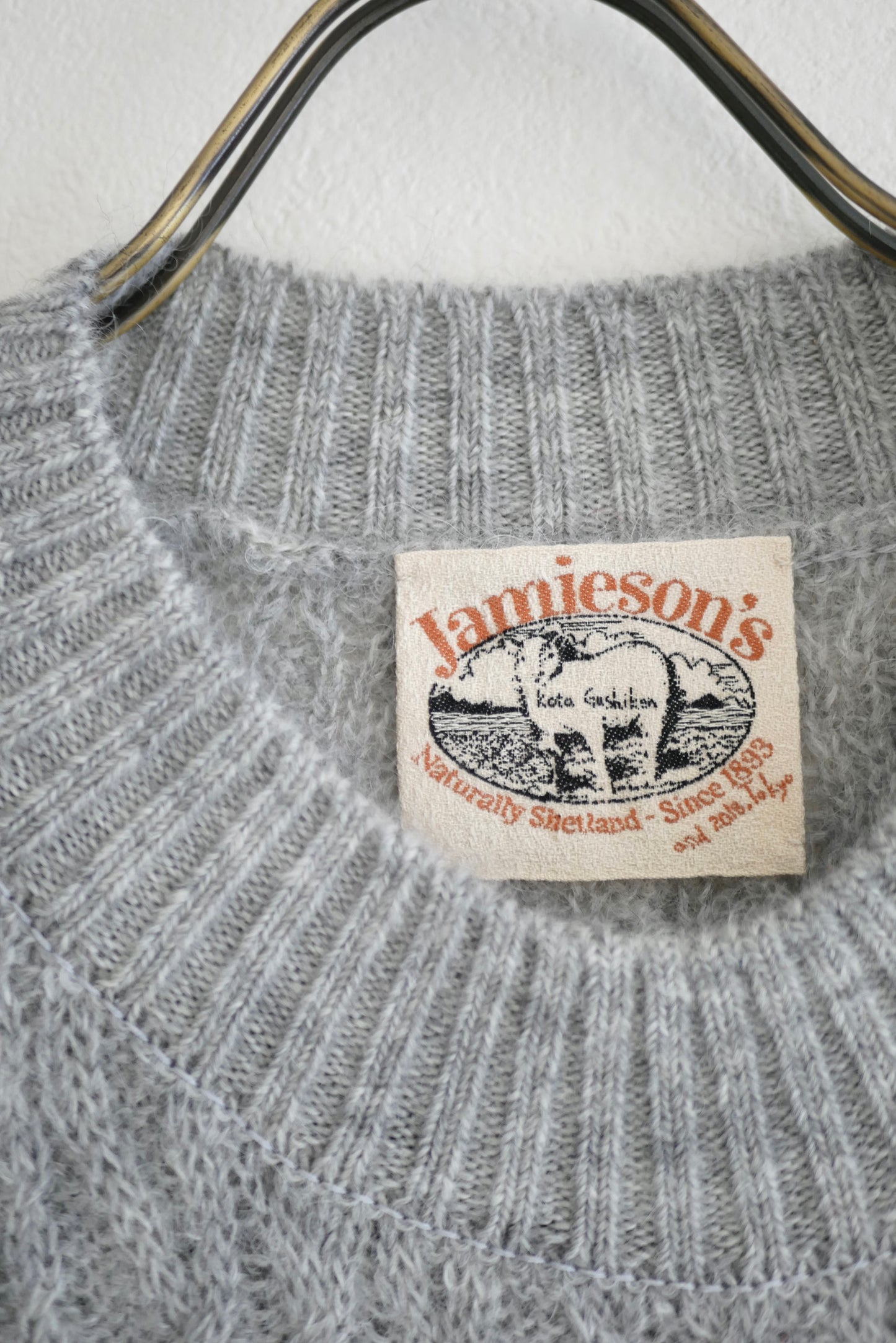 jamieson's meet mohair(light gray)