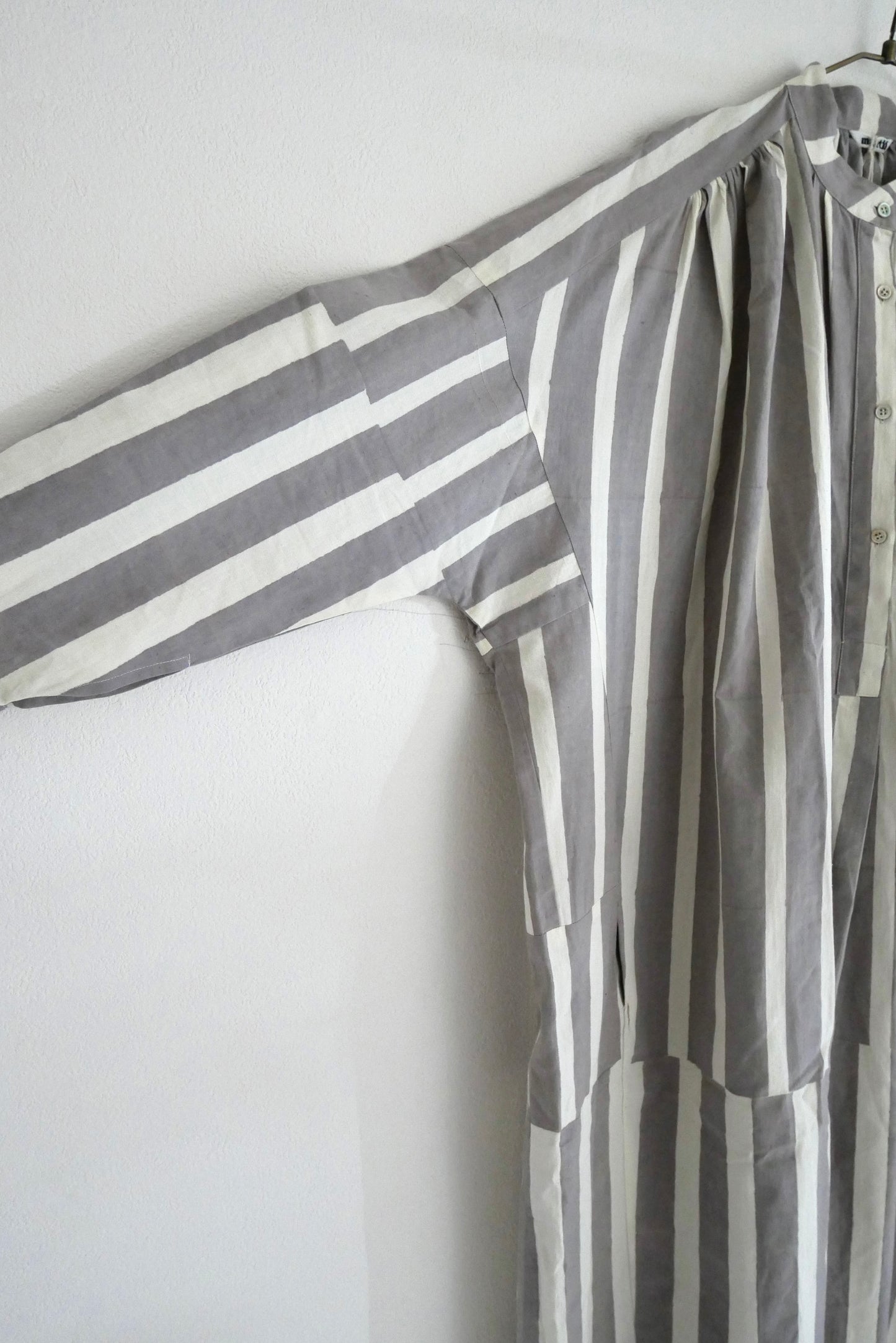 Stripe Block print shirts dress