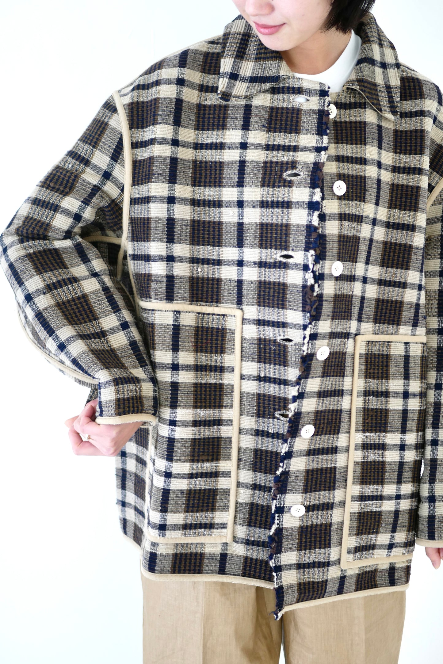 Sakiori Jacket / Brown Check