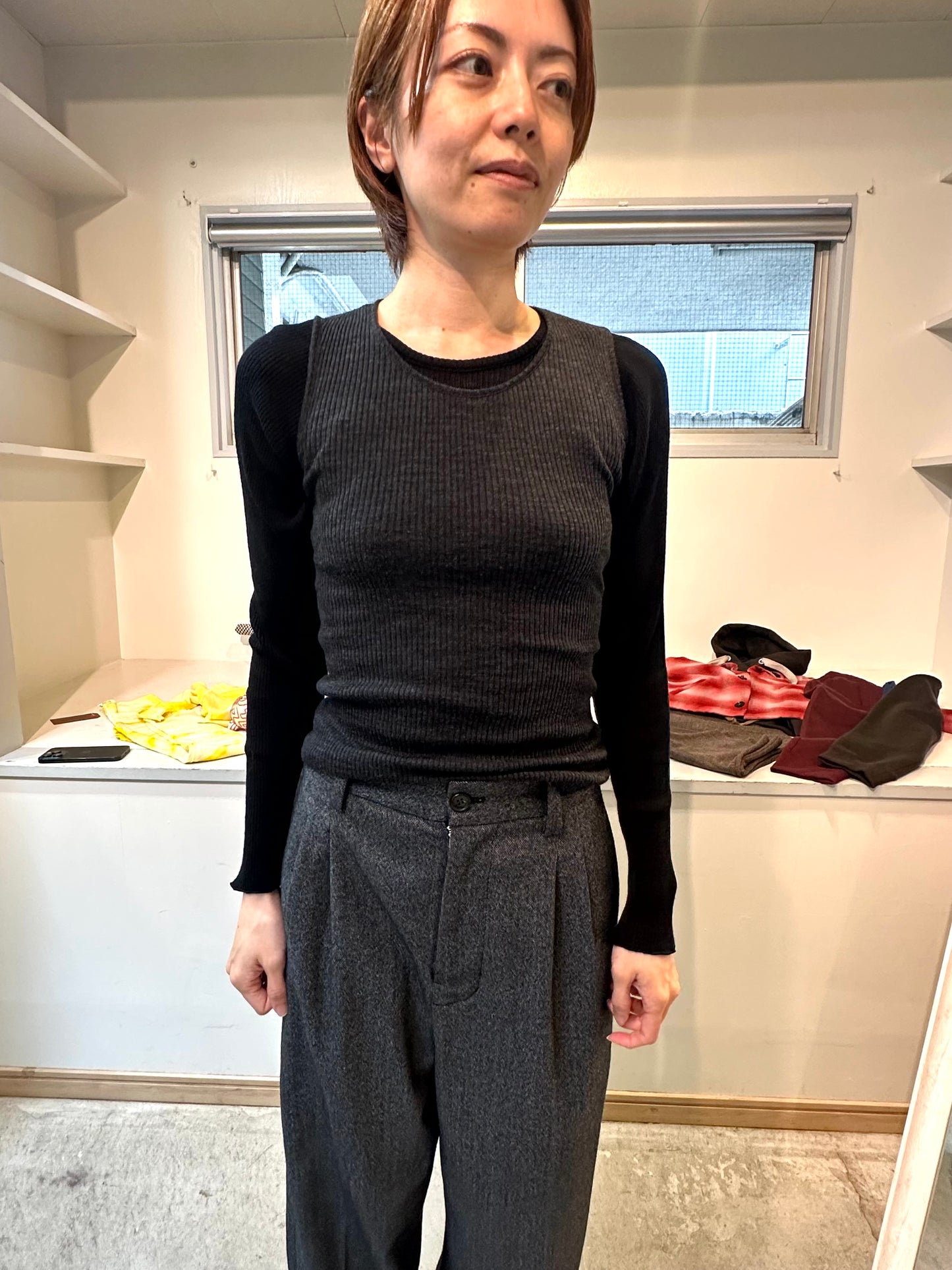 wool tereko long tee