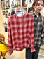 Ombre check blouse