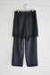 reversible lace troucers(charcoal)