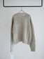 PATCHWORK SWEATER / Gray Beige