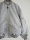 HAND-DYED BOMBER JACKET / Gray
