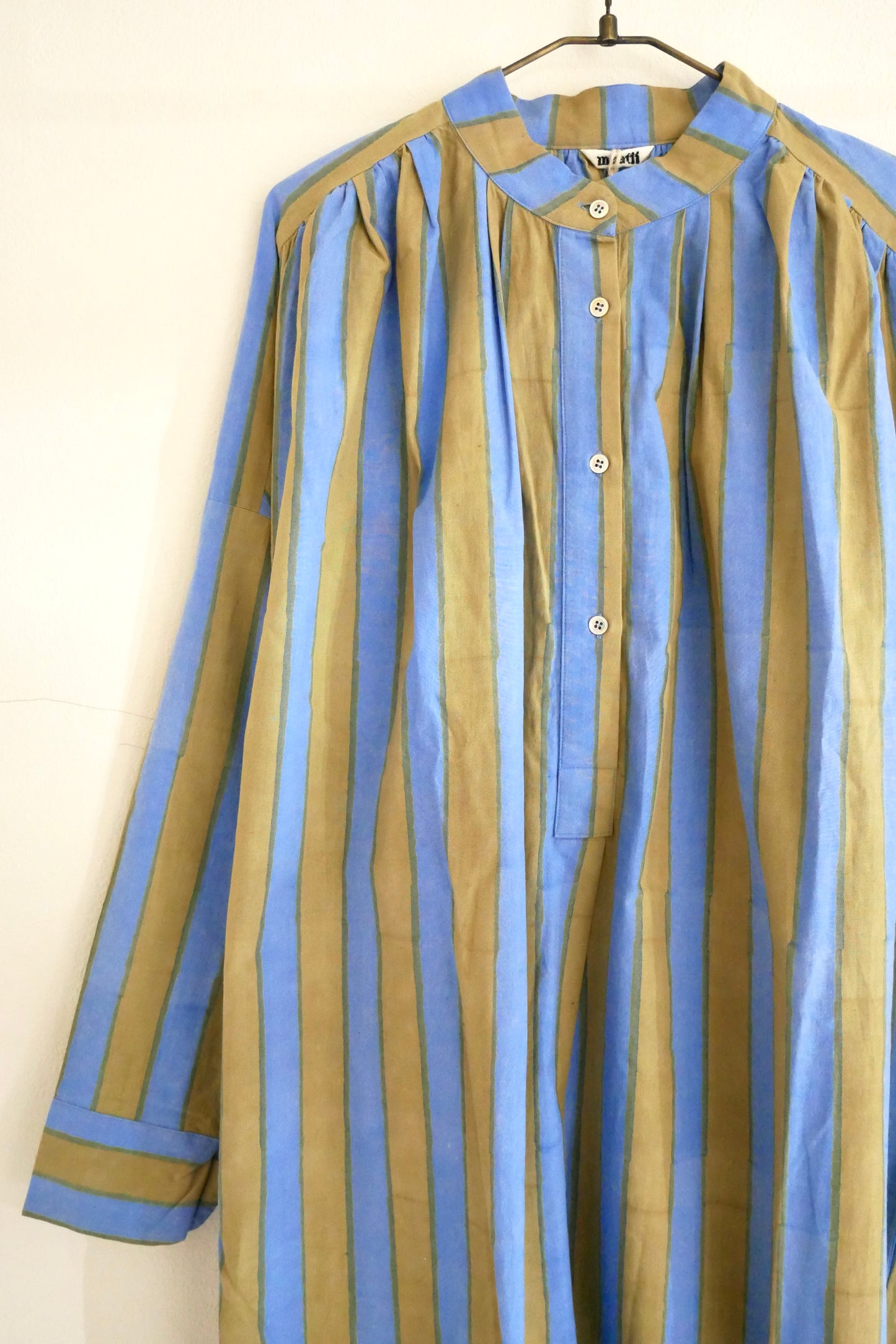 Stripe Block print shirts dress