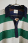 border rugger shirt (green x gray mix)