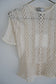 Stretch lace short sleeve tee (Ivory)