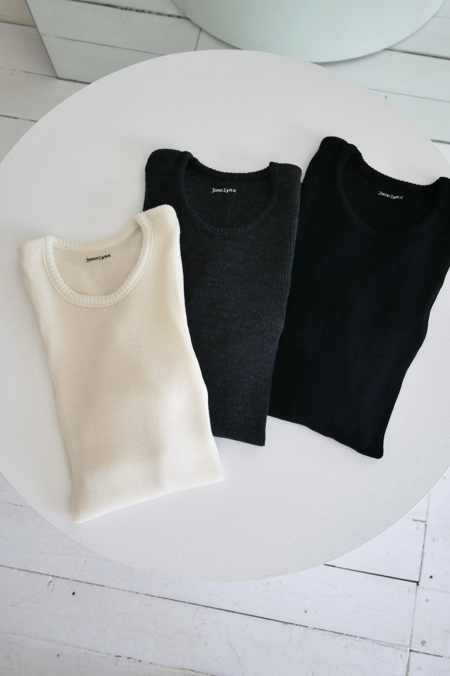 wool tereko long tee(dark gray)
