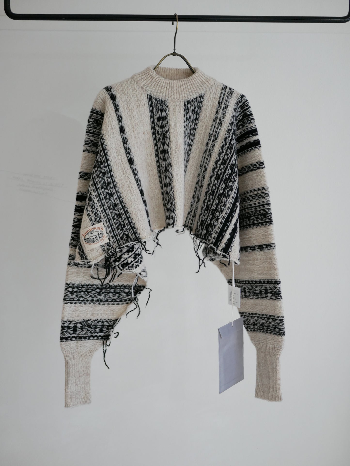 Jumper-ish Scarf - Jamieson’ s × Kota Gushiken (Black/White)