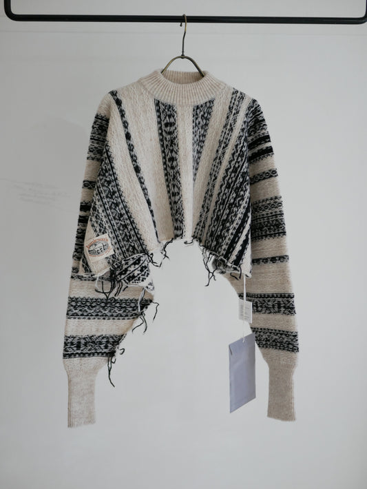 Jumper-ish Scarf - Jamieson’ s × Kota Gushiken (Black/White)