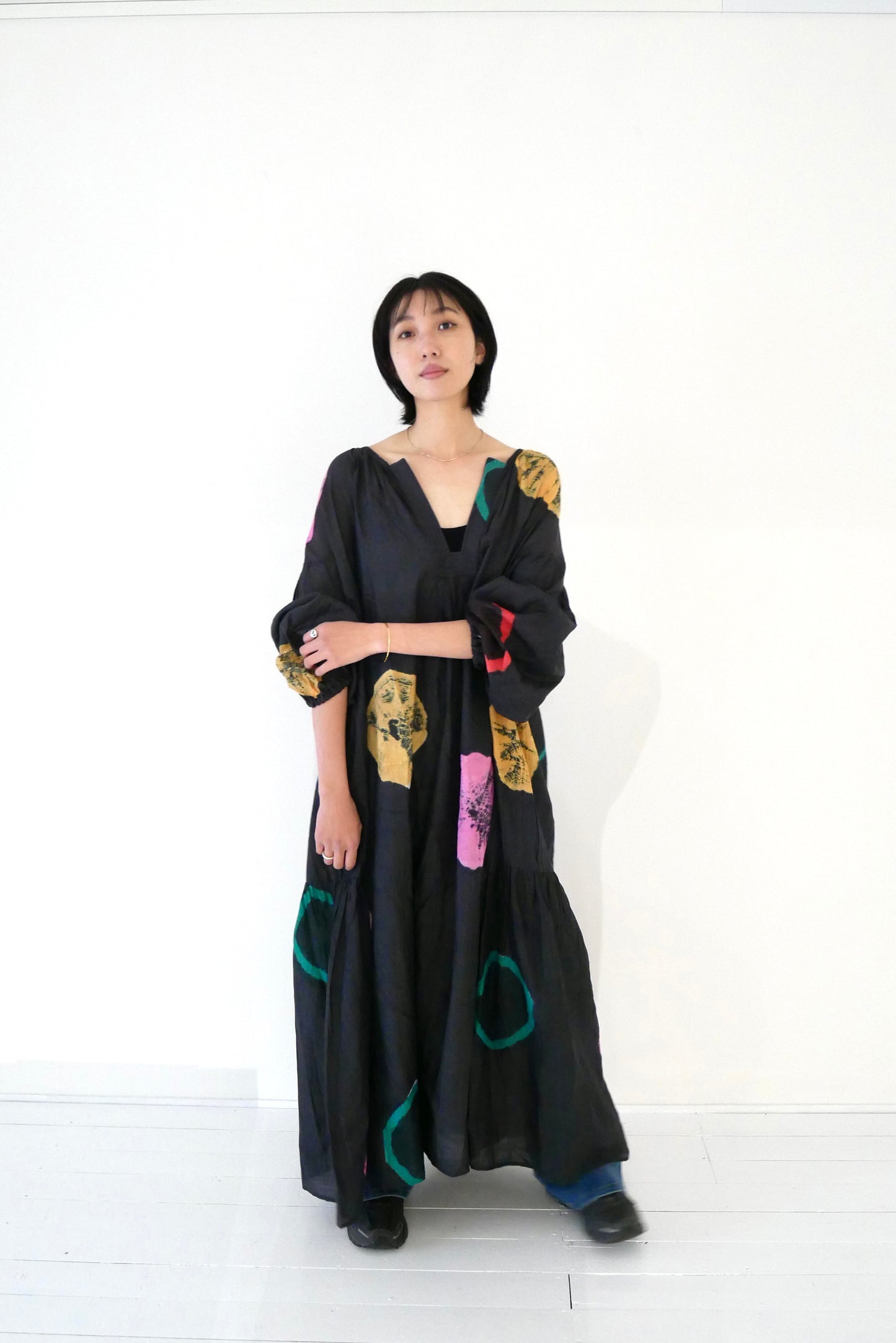 Tusser Silk Khadi Dyed Dress