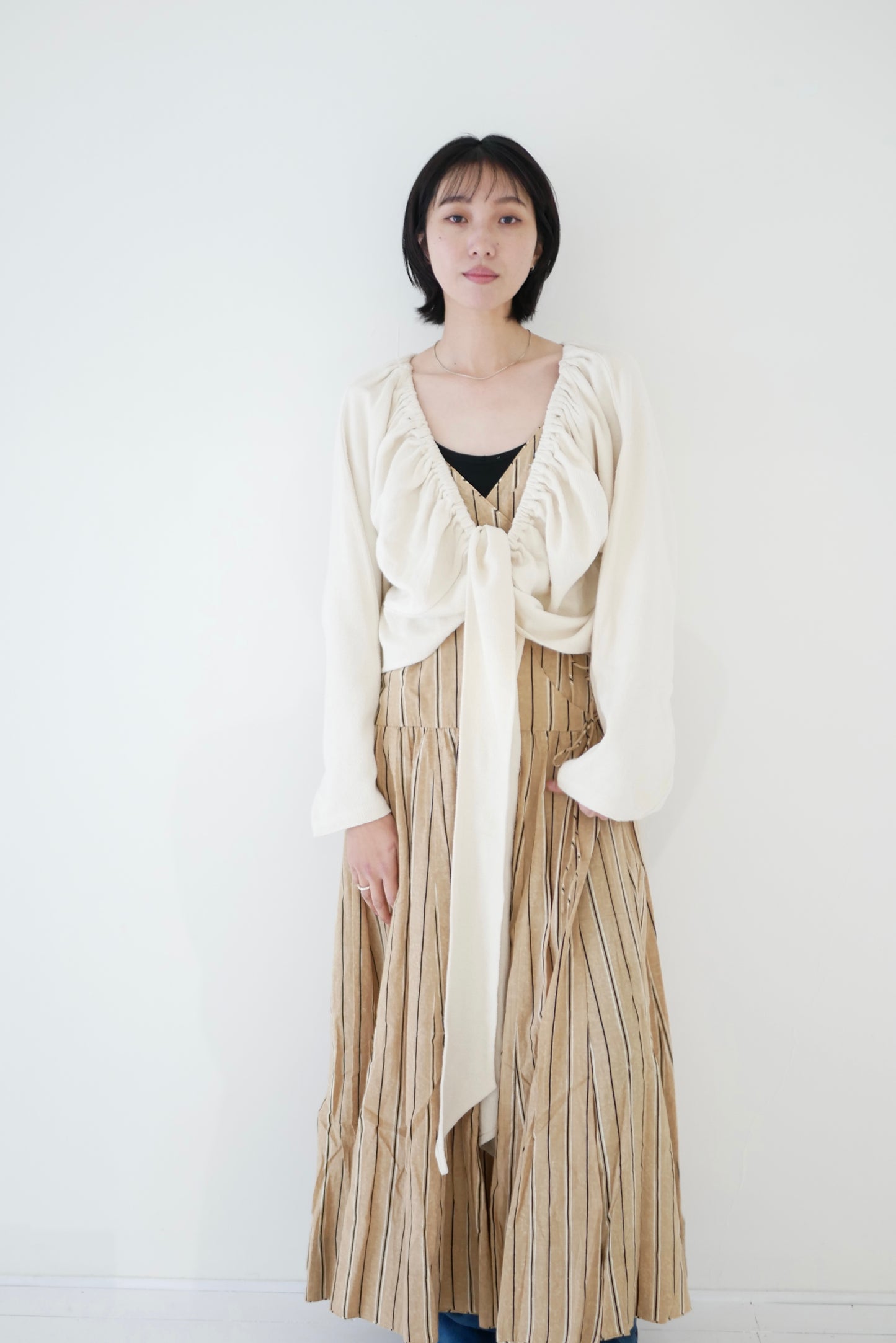 Matka Silk Denim Cache Couer Blouse