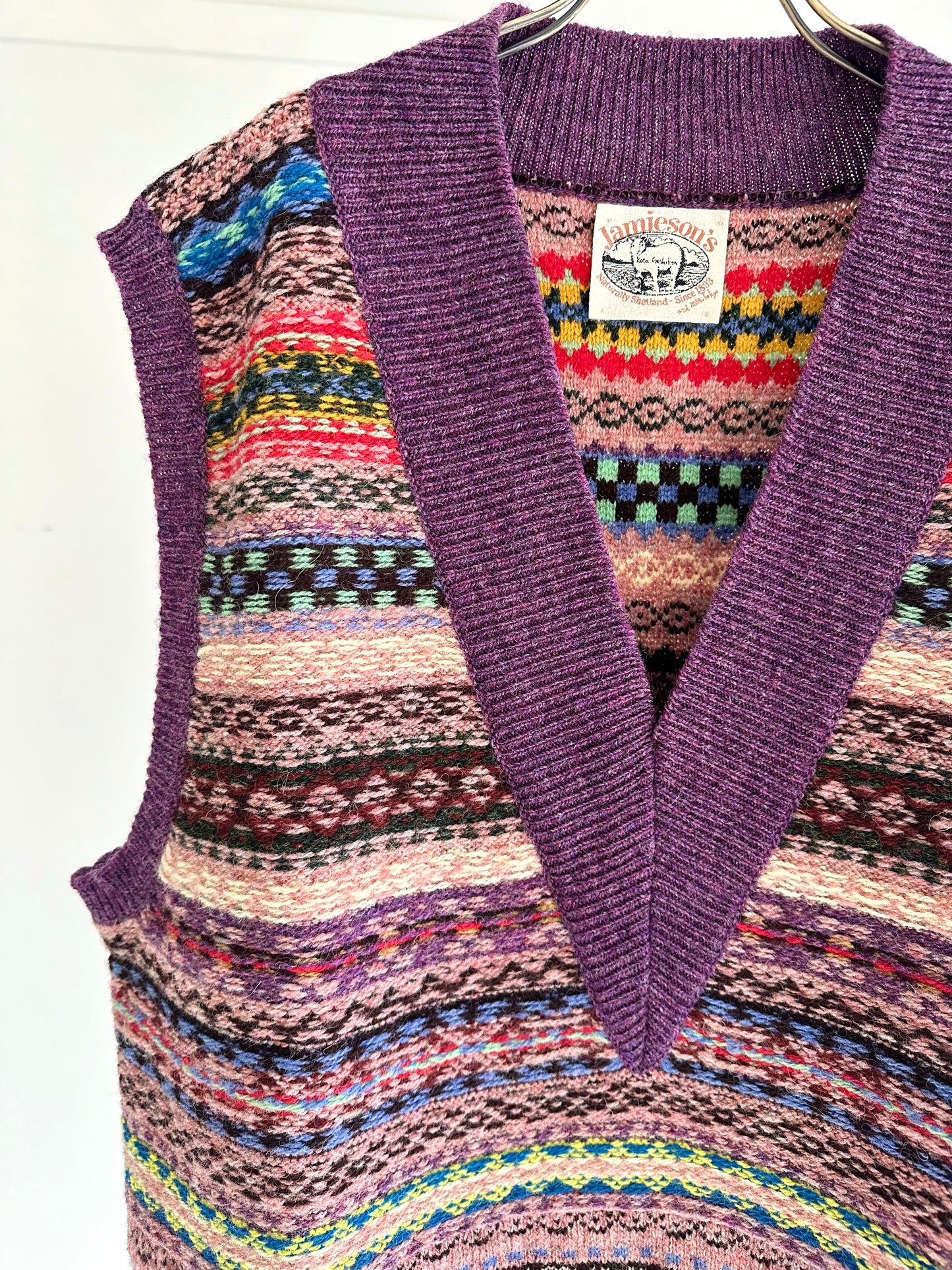 JAMIESON' S × Kota Gushiken Reversed Stitch Vest / Purple　