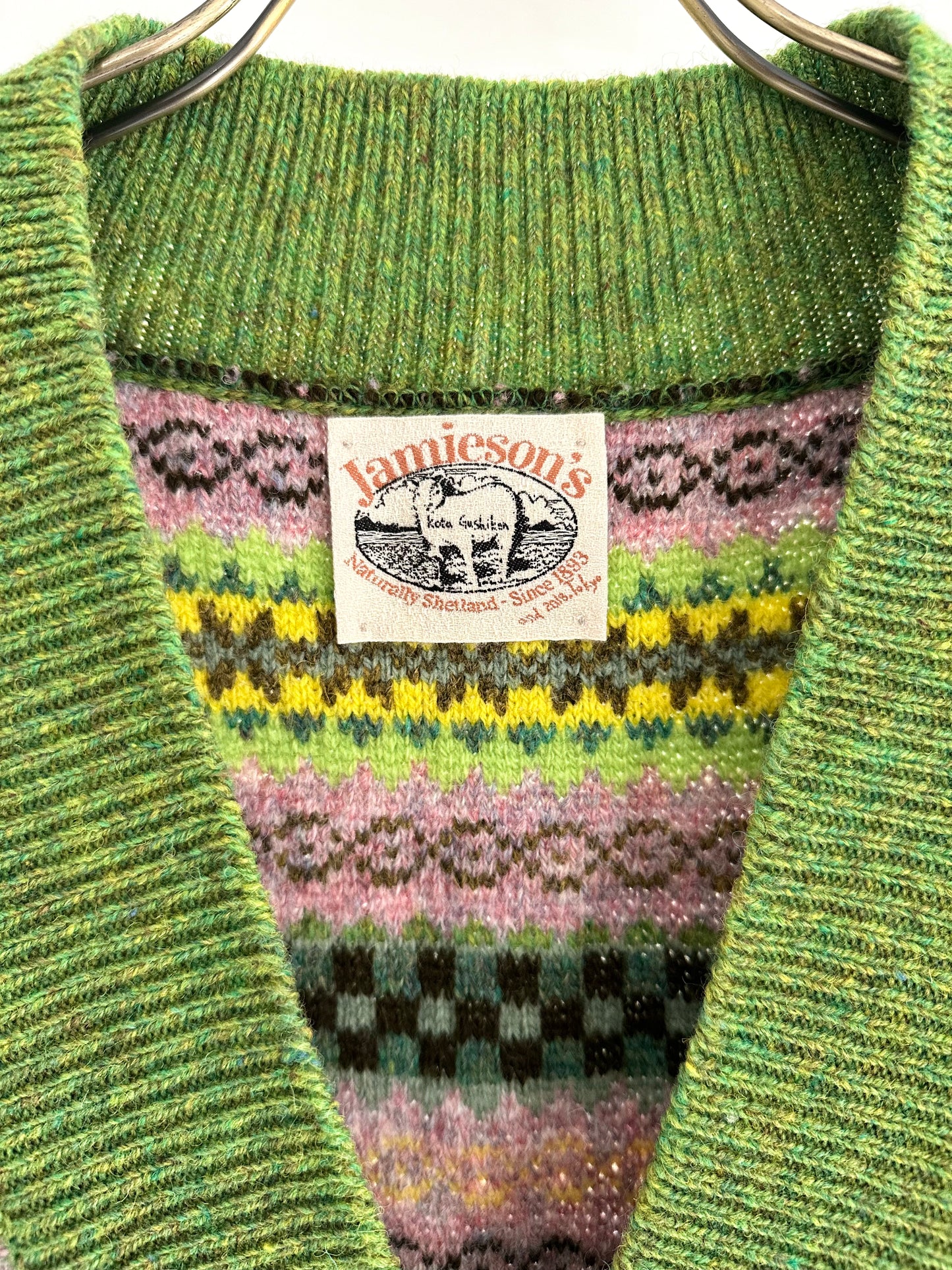 JAMIESON' S × Kota Gushiken Reversed Stitch Vest / Green