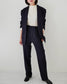 2way stretch wool pants (navy)