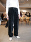 paper velvet pants (white/black)