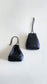 Leather drawstring pouch (Perforated Black)