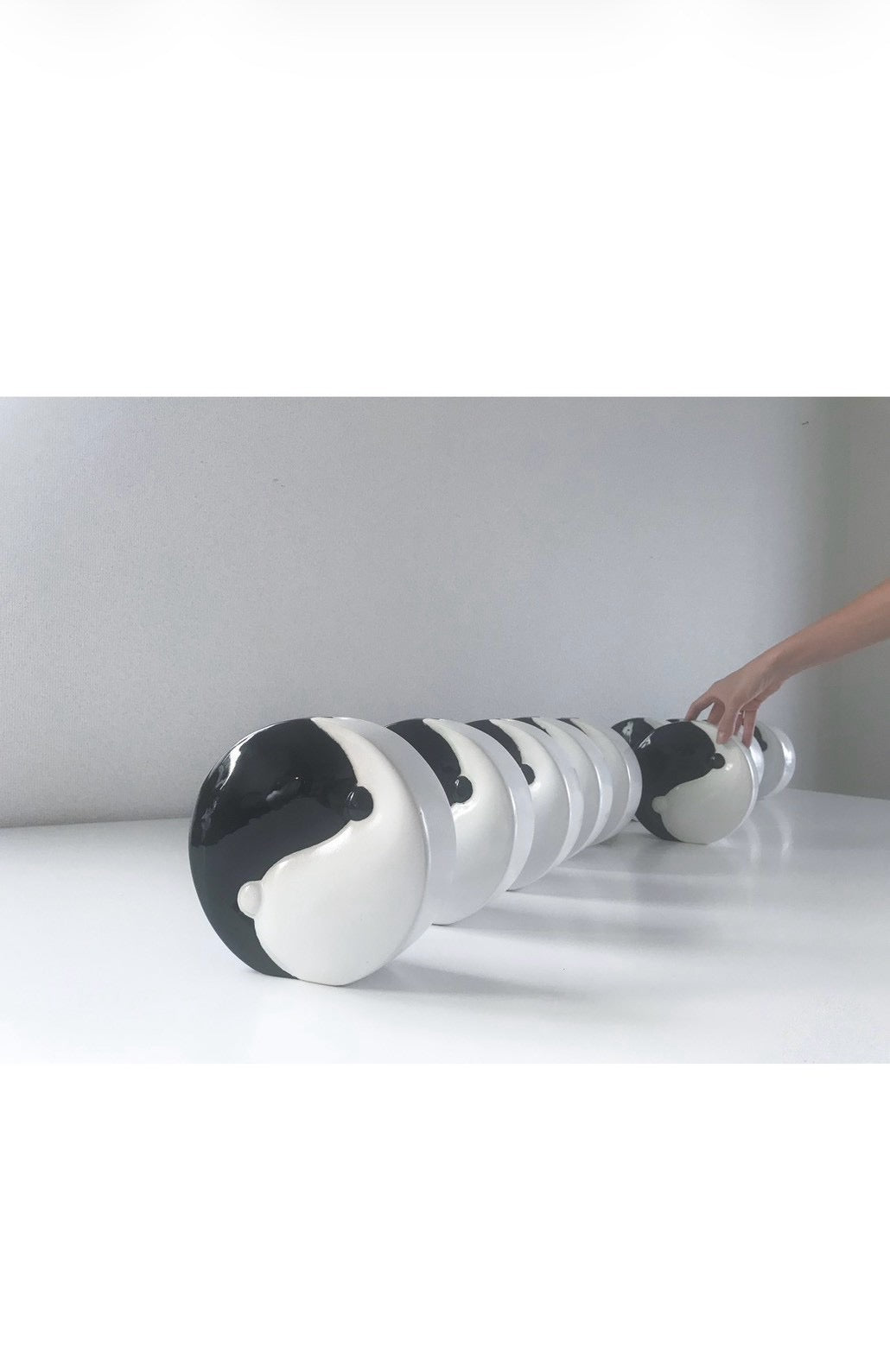 Yin Yang Flower Vase