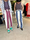 Big Stripe suspender pants