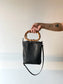 Bamboo Leather Bag (Smooth Black)