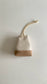 【unlike. exclusive】Leather Drawstring Pouch (Off White Sheep Leather x Beige Suede)
