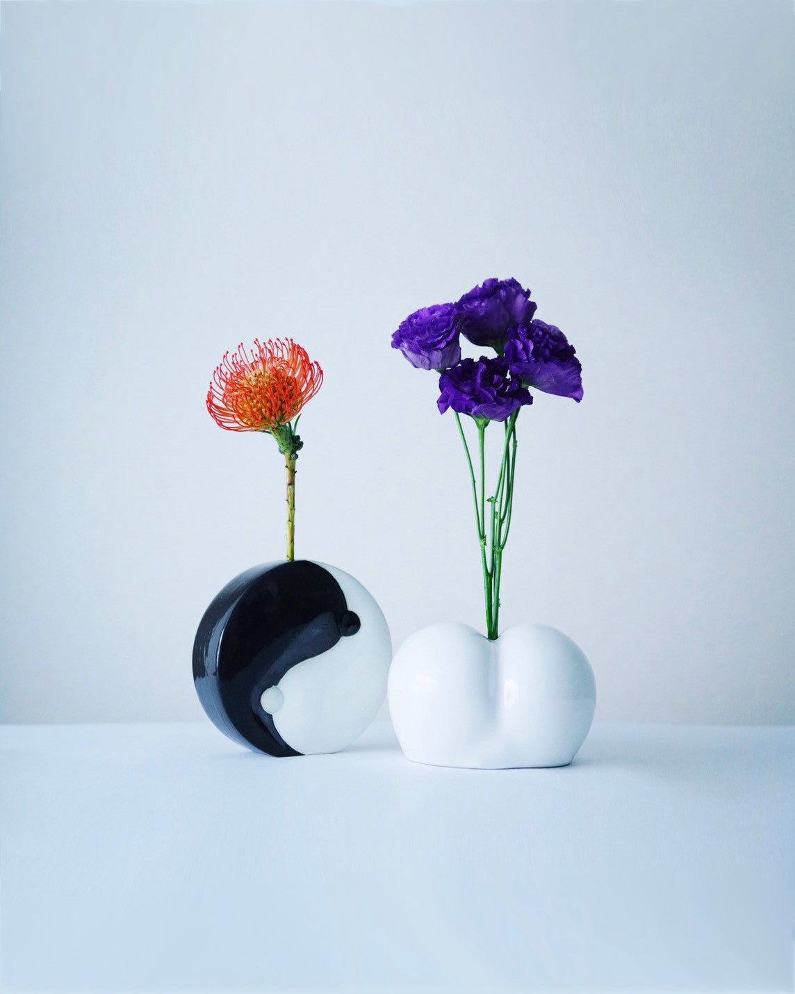 Yin Yang Flower Vase