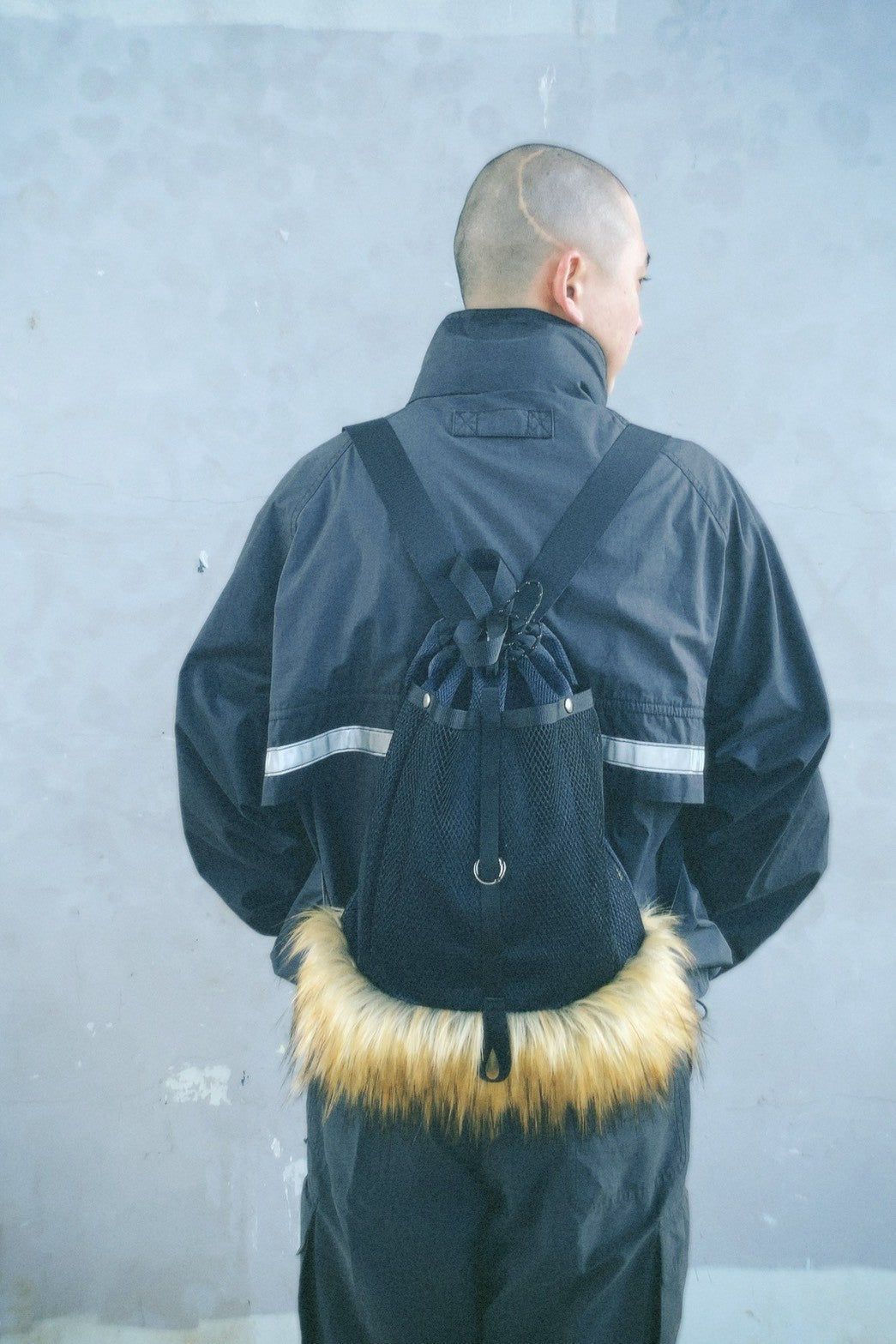 Faux Fur Backpack