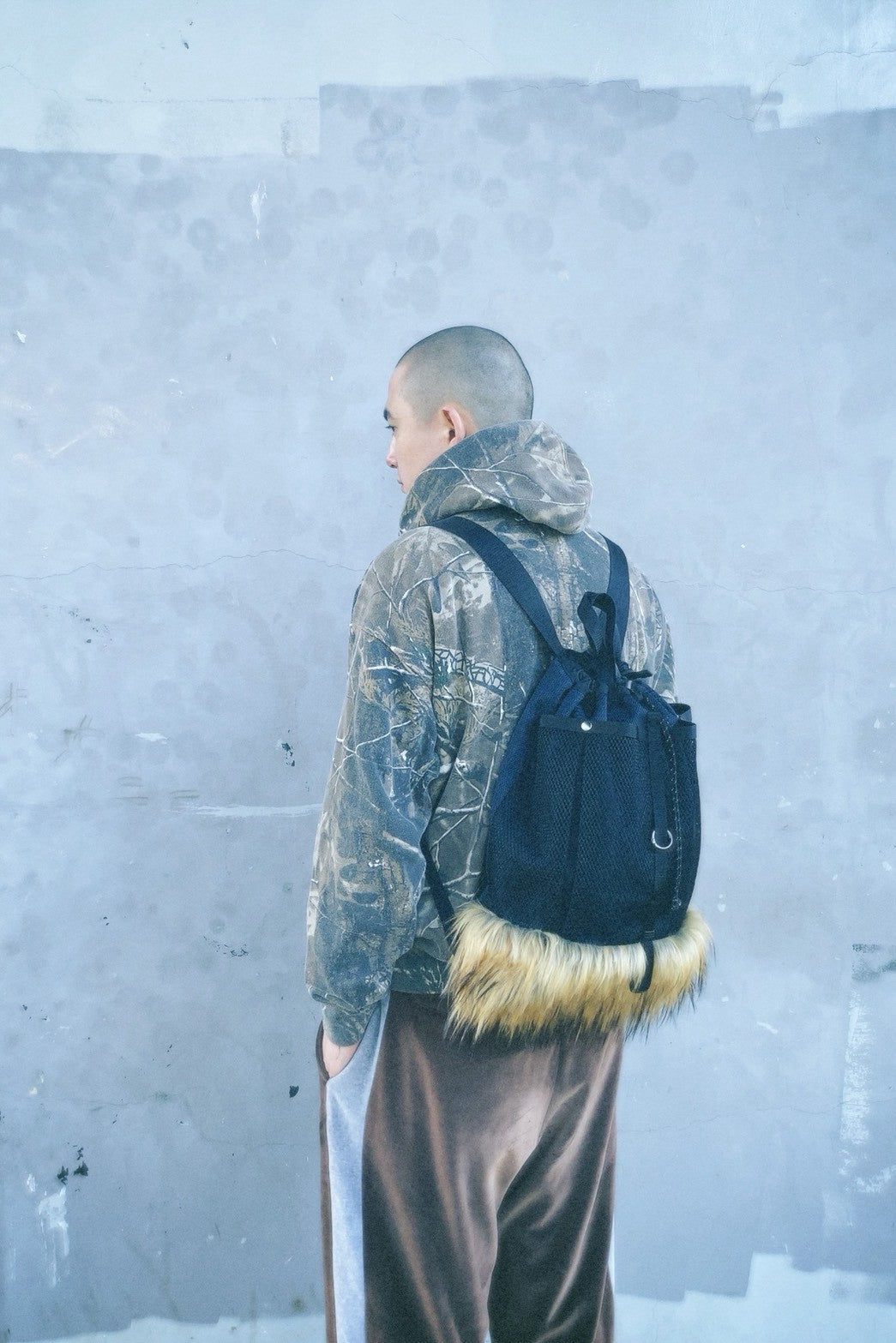 Faux Fur Backpack