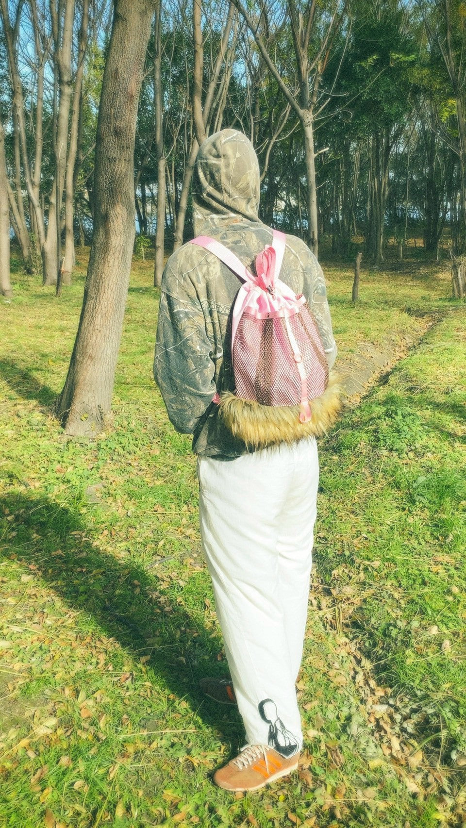 Faux Fur Backpack