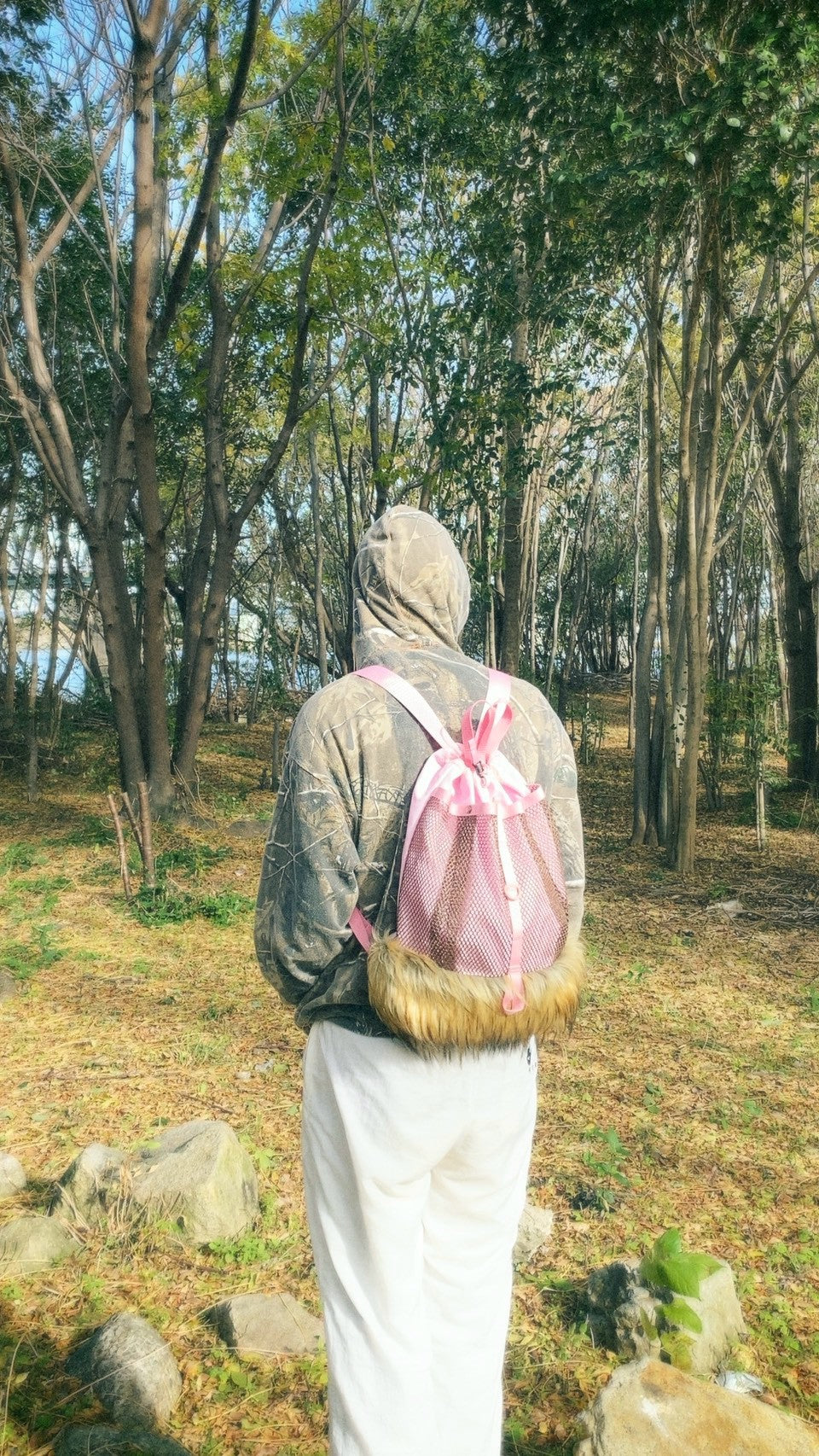 Faux Fur Backpack