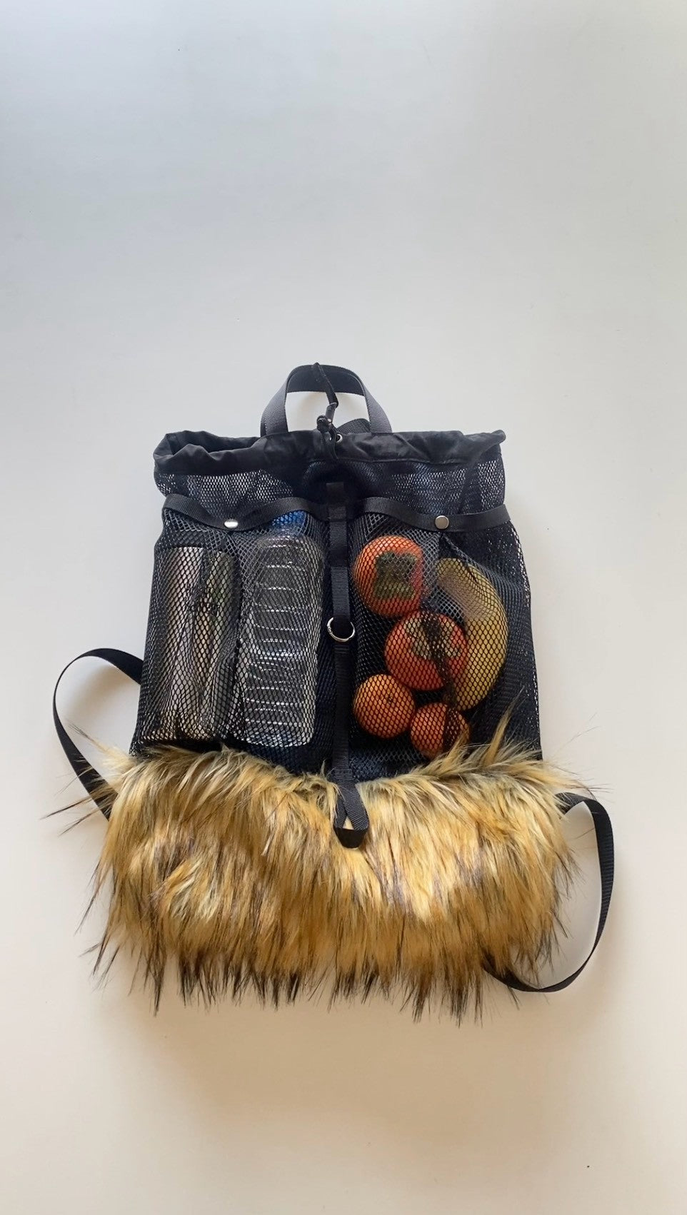 Faux Fur Backpack