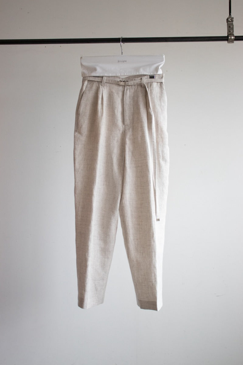Cotton linen melange pants