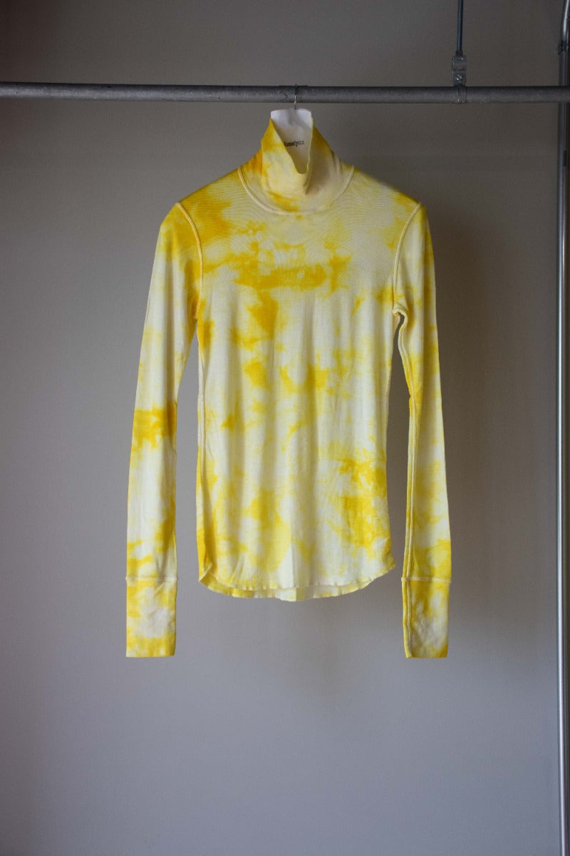 wool rib high neck tee